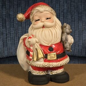 Vintage Santa Claus CeramicBank Homco 1970's